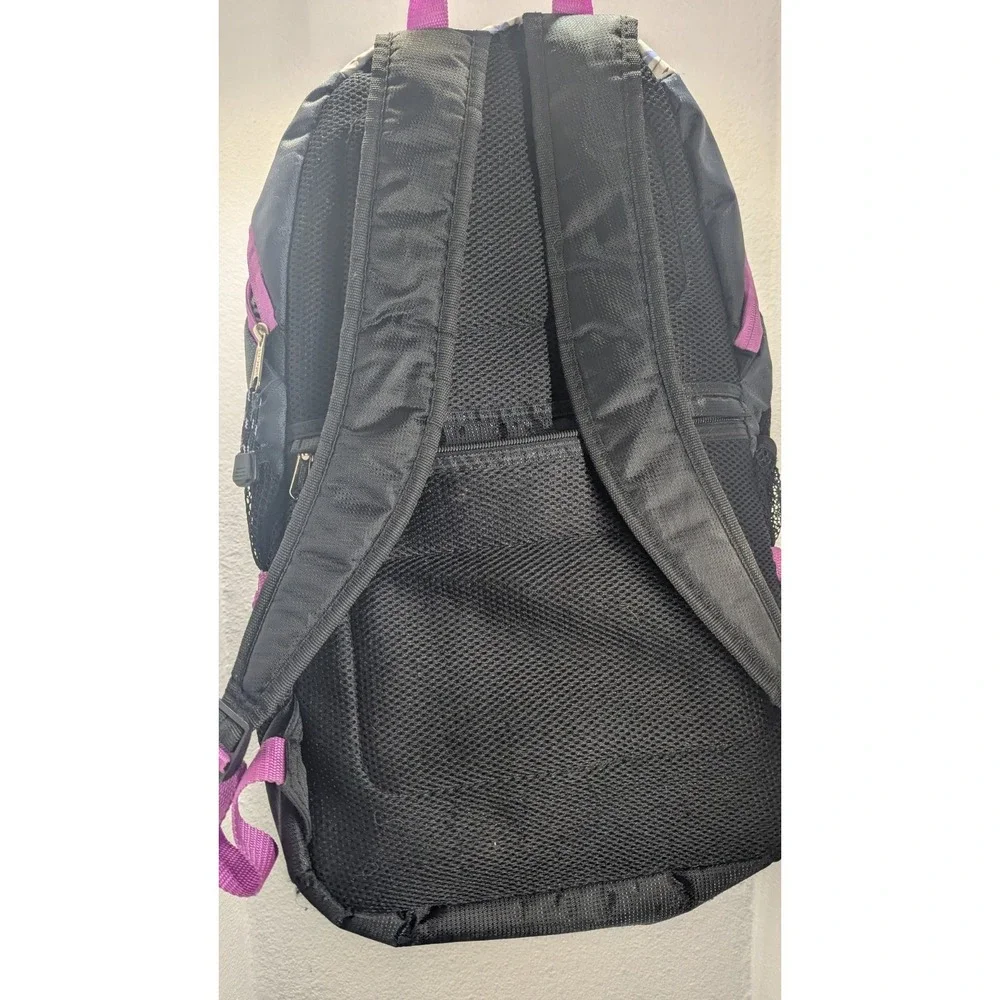 Eastsport ES Backpack‎ Gray Pink White Daypack School Hiking Travel Bag